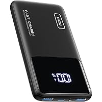 INIU Portable Charger, Slimmest Fast Charging 10000mAh USB C in/Out Power Bank, 22.5W PD3.0 QC4+ Battery Pack, Portable Phone