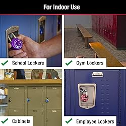 Master Lock Padlock, Mini Dial Combination Lock for