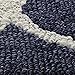Maples Rugs Rebecca Contemporary Kitchen Rugs Non Skid Accent Area Carpet [Made in USA], 1'8 x 2'10, Navy Blue/White
