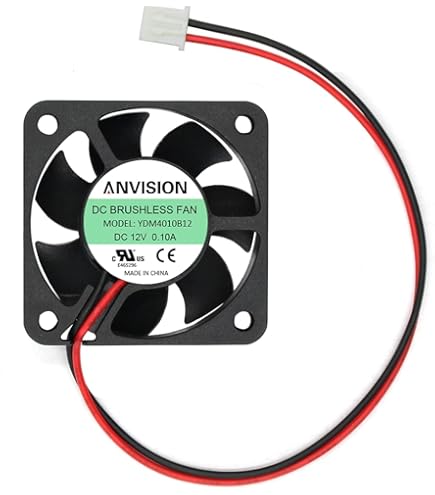 Joshua Adams HA40101V4-D26C-999 40x40x10mm 12V Cooling Fan - Silent 0.80W 2-Wire Fan