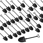 100 Pcs Mini Shovel Spoon, Black Disposable Cute Shovel Dessert Spoons, Pudding Yogurt Spoons, Ice Cream Dessert Spoon