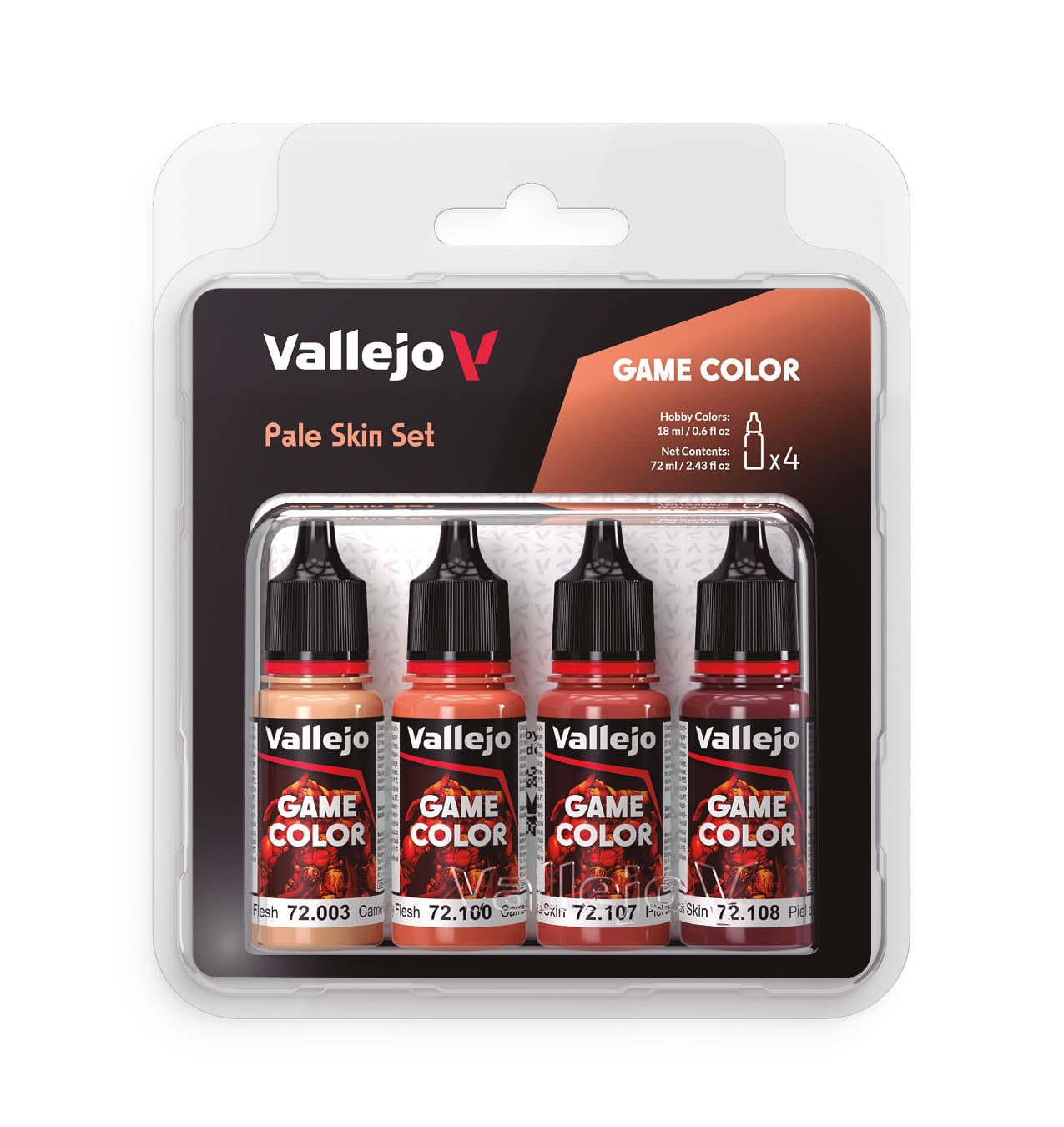 Vallejo AV Game Color Set - Pale Skin Colors (x4)