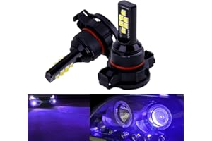 SOCAL-LED LIGHTING 2x H16 5202 LED Fog Light Bulb for Powersports Advanced 3030 SMD Bright Colorful Daytime Running DRL Lamp, Purple