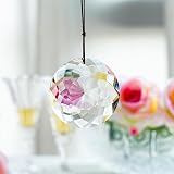 HDCRYSTALGIFTS Hanging Crystal Prisms 75MM Flower of Life Suncatcher view 3