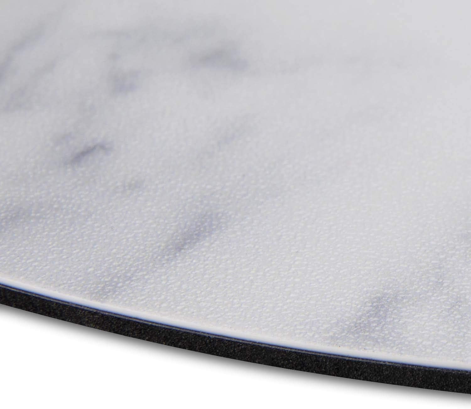 Mouse Mat I Diameter 22 cm Round I Mouse Mat Standard Size Non-Slip diameter 22 cm Marble white - Image 5