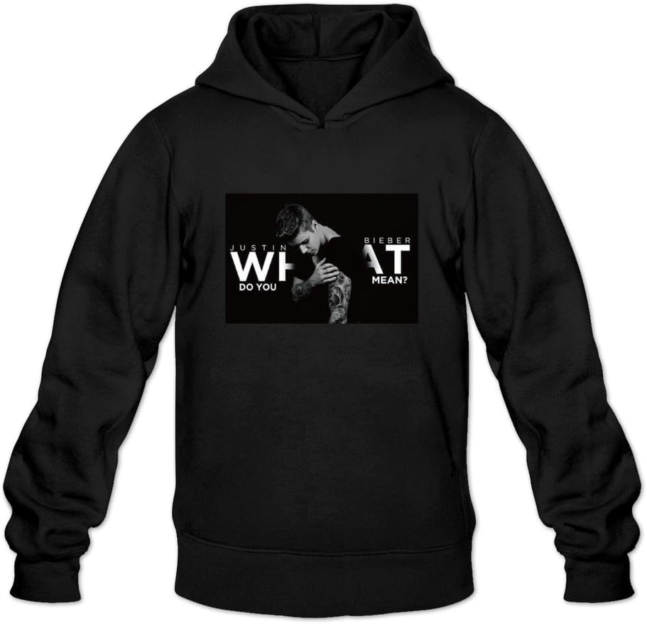 Men's Justin Bieber What Do You Mean Hoodies Black