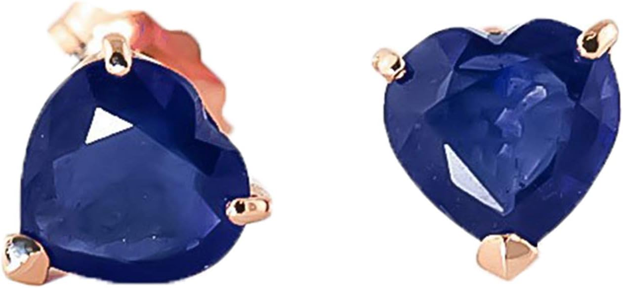 Heart Stud Earrings Rose Gold
