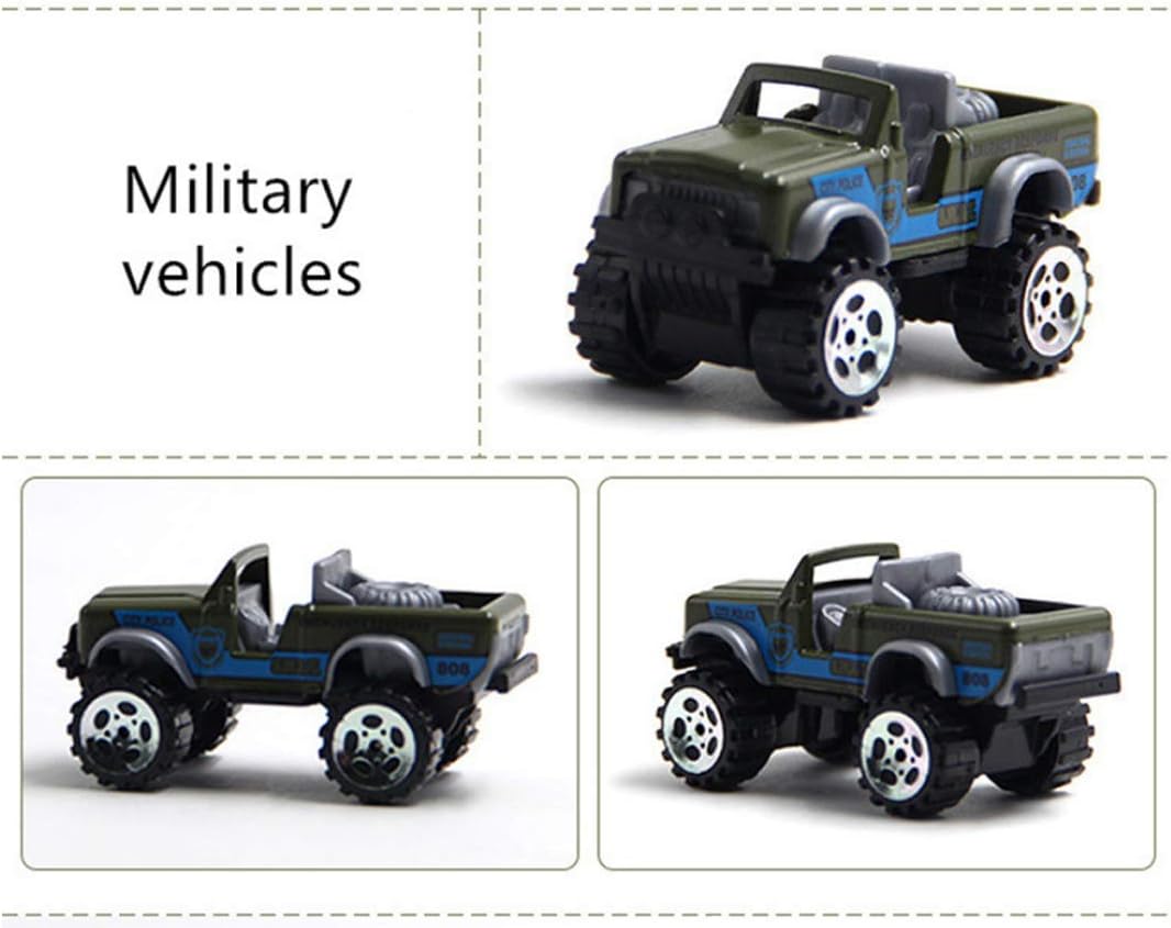 PowerTRC Die-cast Military Truck Army Vehicle Models Car Toys, Mini Battle Army Toy, Panzer, Anti-Air Vehicle, Helicopter Playset for Kids: Toys & Games