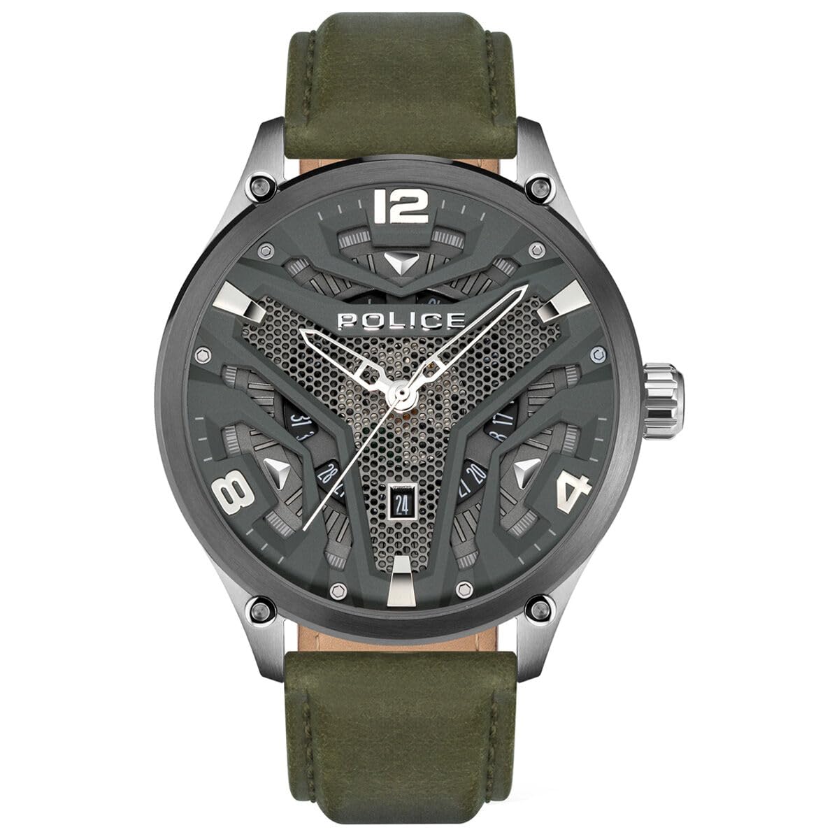 Police Analog PEWJB2203042, Green, Strip