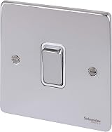 Schneider Electric GU1512WPC Ultimate Low Profile 2 Way Light Switch Polished view 2