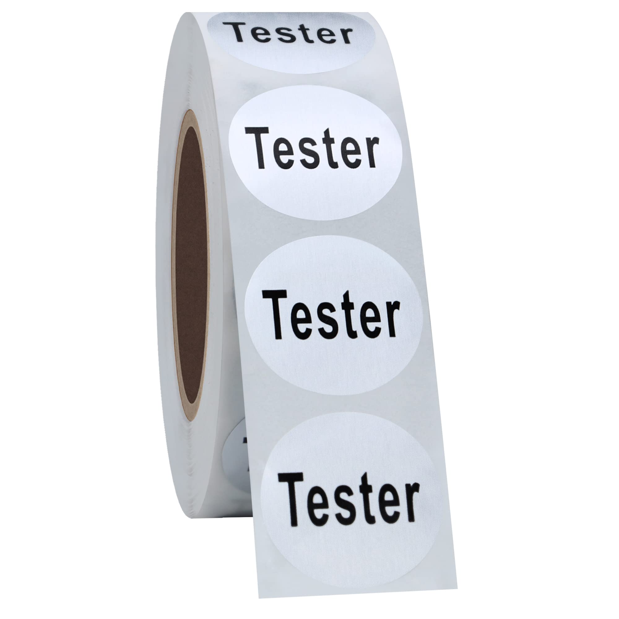 Hycodest 500 PCS Sliver Tester Stickers 20mm Circle Small Dot Labels Product Stcikers for Try Me Products