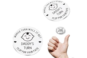 INFANOTE New Parents Decision Coins for The First Time New Mom Dad Pregnancy Gift Coin Flip Game Decision Who Takes Care of Babies Kids Funny Gag Gifts Expecting Mother Father