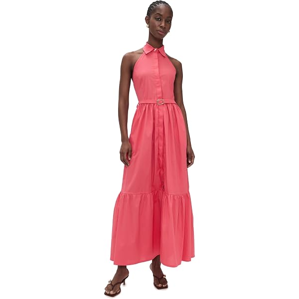 Susana Monaco Women's Poplin Cross Back Dress, Frosty, S at Amazon
