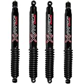 Skyjacker Black MAX Series Set of Front and Rear Shock Absorbers for 2005-2016 Ford F-250 Super Duty F-350 Super Duty 4WD with 0-3 Inch Lift | Includes TrendsAuto Decal Sticker | B8591 B8560