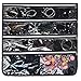 SPIKG 56 Pockets Dual Sided Jewelry Hanging Organizer Oxford Storage Bag with Zipper Hanger (Black)