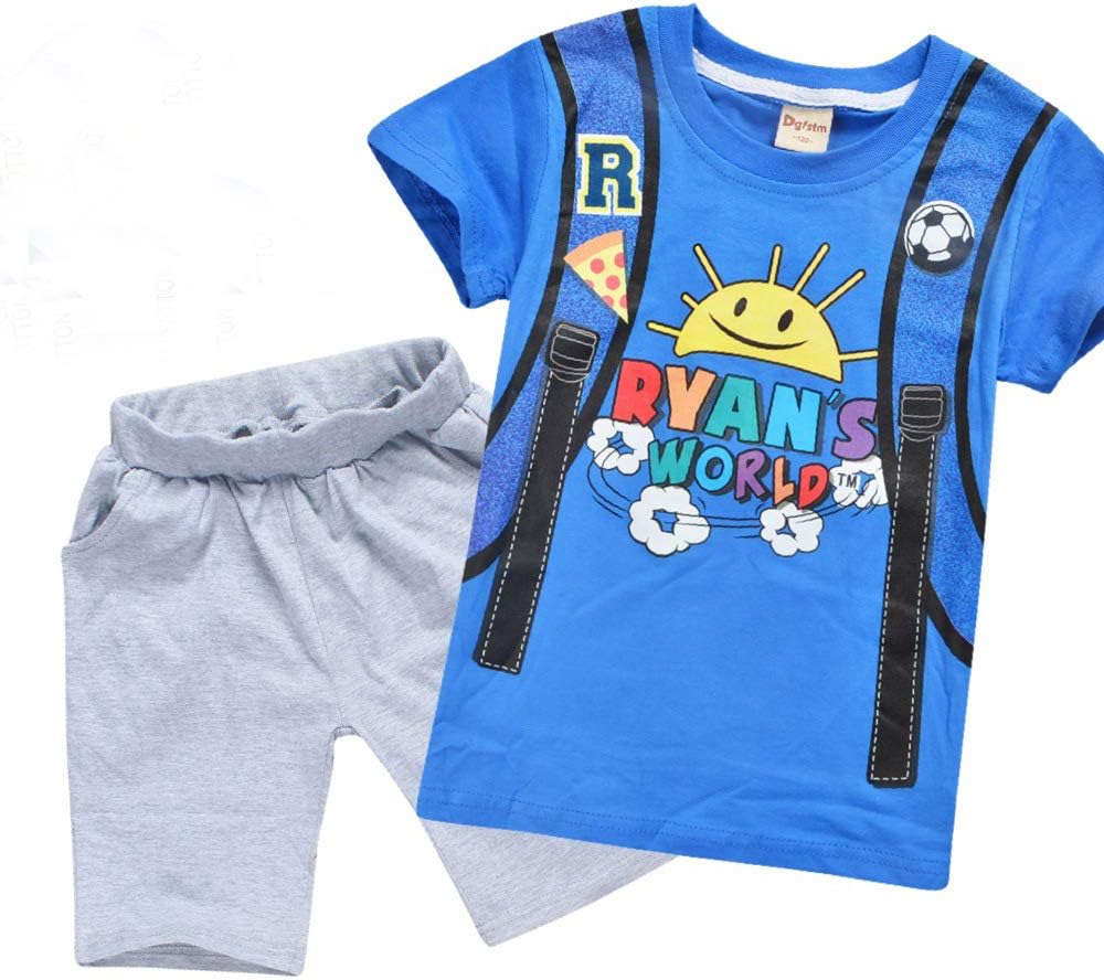 Little Boys T-Shirt Ryans World Short Sleeve Clothes Set