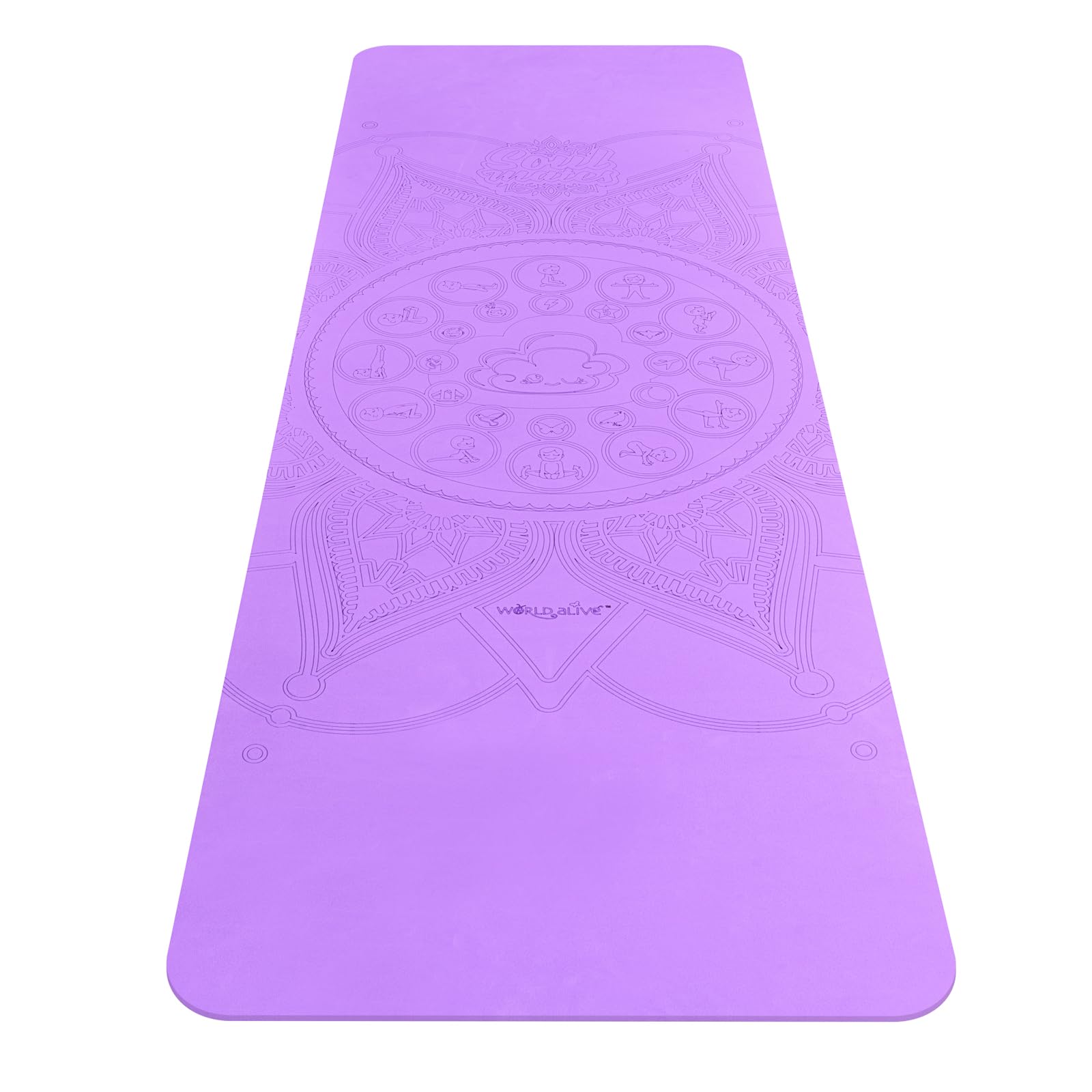 Soul Mates Yoga Mat Eco-Friendly Adult Unisex Purple Normal