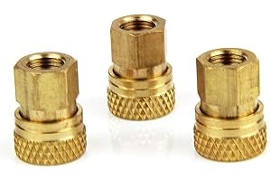 UP100 3 Pieces Paintball PCP Diving Cylinders High Pressure Fill Hose Fitting 8MM Female Quick Disconnect Connector Female Thread M10 x 1