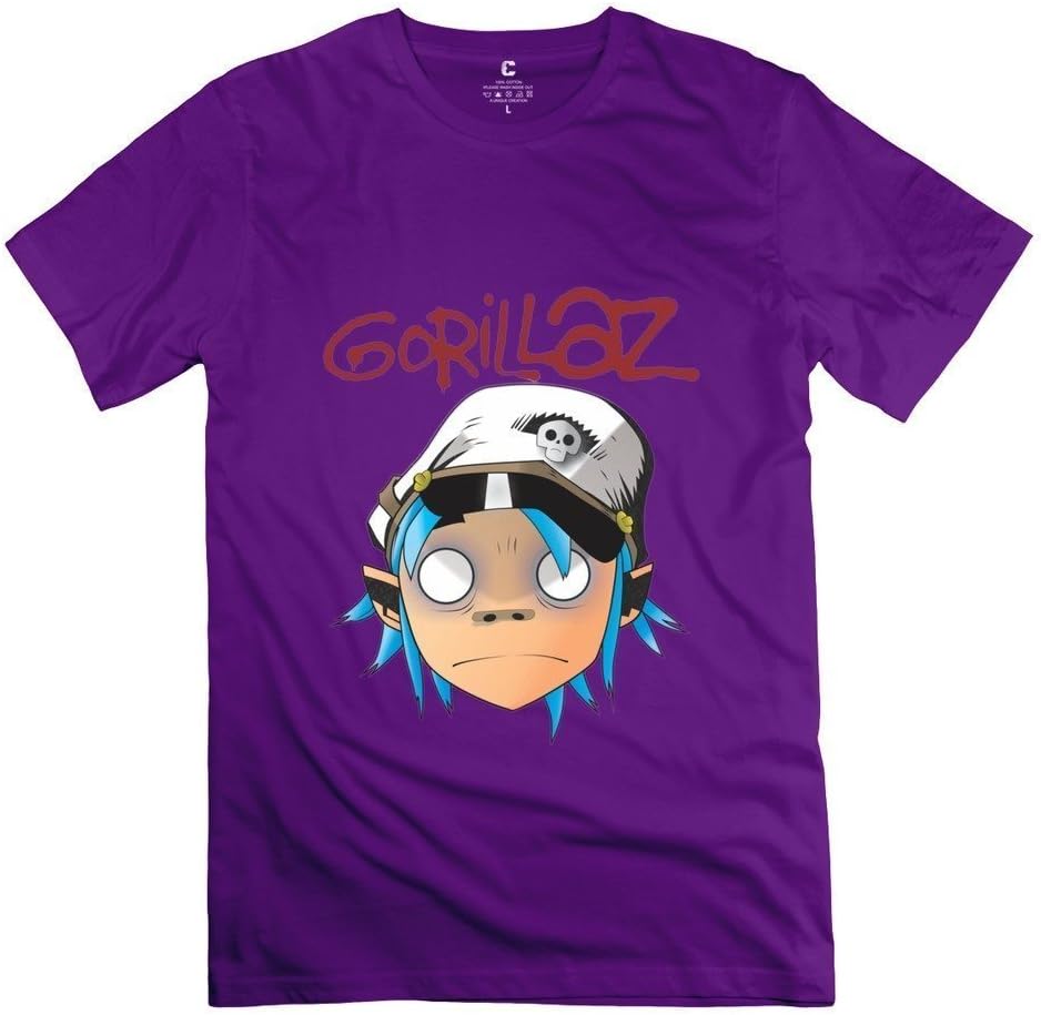 Lianfa Men's Gorillaz Rock T-Shirt