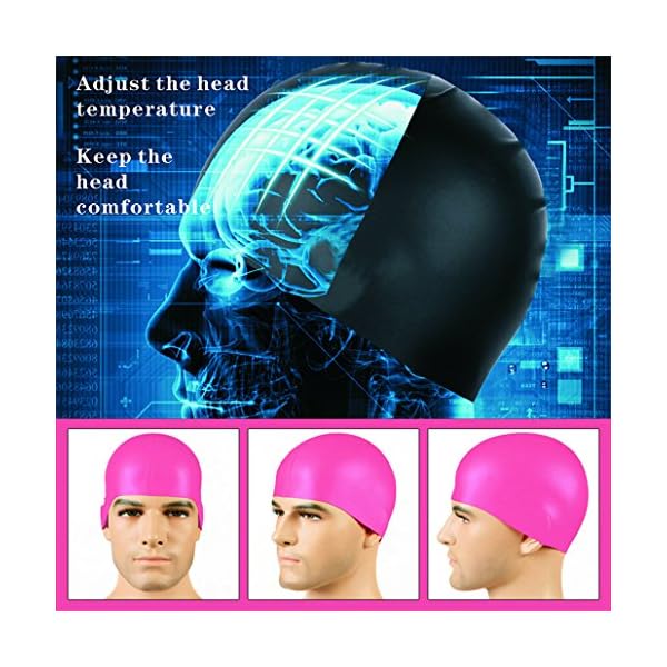 GAOGE-Swim-Goggles-Swimming-Goggles-Swim-Cap-Case-Nose-Clip-Ear-Plugs-Triathlon-Swim-Goggles-Anti-Fog-Shatterproof-UV-Protection-for-Adult-Men-Women-Youth-Kids-Child-Lake-Red