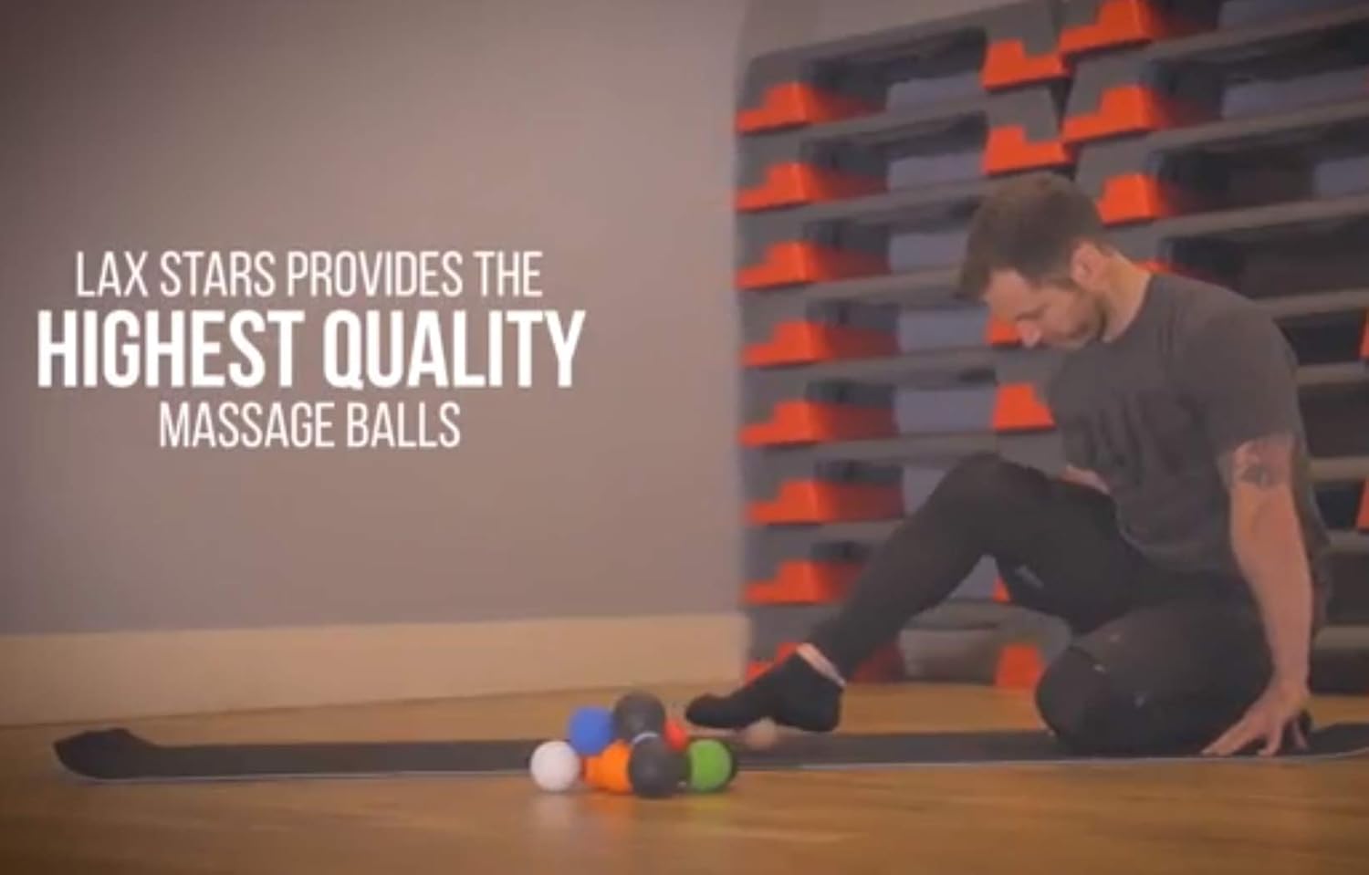 Premium Lacrosse Massage Balls Set by ZinFit - Lacrosse Ball for Myofascial Release, Trigger Point Therapy, Muscle Knots, Roller Yoga Therapy Massager Hard & Firm Rubber - Pack of 2 (Orange Blue): Health & Personal Care