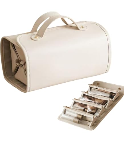 Trousse De Maquillage 4 En 1 Amovible Et Pliable - Organisateur De Cosmétiques Et Produits De Soin Pour Salle De Bain, Voyage