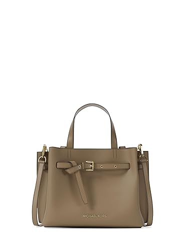 Michael Kors Women's Emilia Small Satchel, Husk/Pebbled Leather, One Size - Amazon deal for $109.65