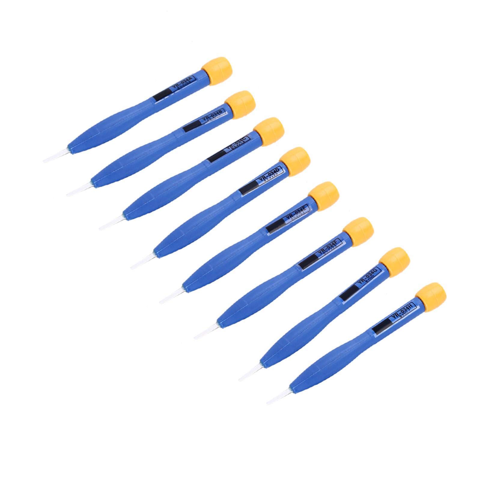 Screwdriver Set 8 Pieces Adjust Frequency Anti-Static Plastic Ceramic Screwdriver Set Home Screwdriver Hand Tools