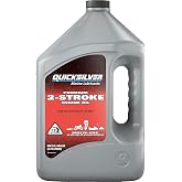 Quicksilver Premium 2-Stroke Engine Oil, 1 Gallon | For Outboards, PWCs, Motorcycles, Snowmobiles &amp; Small Engines