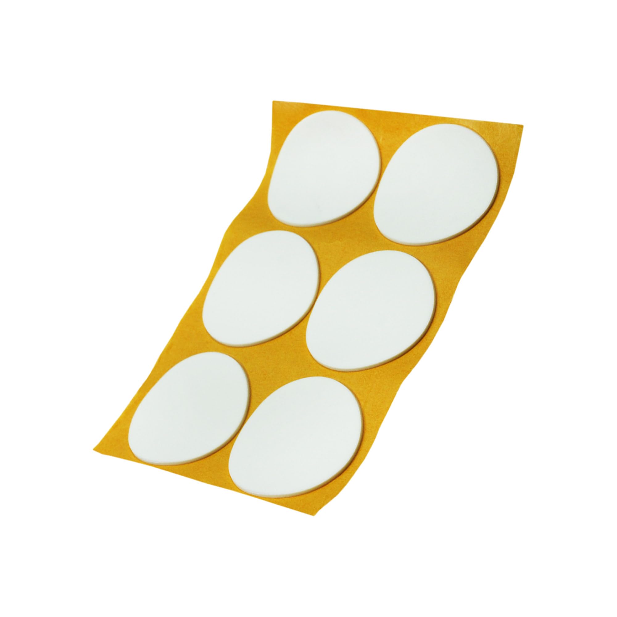 Adsamm® / 6 x self-adhesive anti-slip pads made of EPDM cellular rubber/ø 2.76'' (ø 70 mm) / White/round / 0.098'' (2.5 mm) thick anti-slip glides