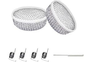 hillhub 9PCS RV Furnace Vent Cover Circle, Flying Insect Screen, Water Heater Bug Vent Covers for Camper, Stainless Steel Mesh with Installation Tool and RV Accessories for Outside