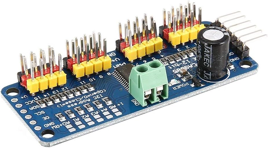 PCA9685 12 bit 16 Channel PWM Servo Motor Driver I2C Module for Arduino Robot Interface Raspberry PI Shield LED Indicator