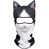 WTACTFUL 3D Stand Ears Animal Balaclava Face Mask for Music Festivals, Raves, Ski, Halloween, Party Outdoor Activities