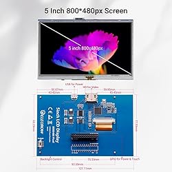 ELECROW 5 Inch Touchscreen TFT LCD Display