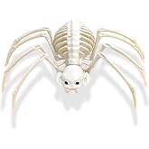 mogenda Large Realistic Spider Skeleton,Horrible Spider Bone,Vivid Spider Skeleton Model Halloween Decorations for Yard Garden Lawn,Haunted House Props(Spider-1p)
