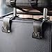 IPELY Car SUV Back Seat Headrest Hanger Storage Hooks(Black -Set of 4) …