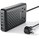 Charging Station 140W USB C Charger Block, Upgraded GaN III 8-in-1 Fast Charging Station Hub，PD 100W Laptop Charger Adapter Compatible with Compatible with MacBook Air/Pro,iPhone16/15,Galaxy S24 etc