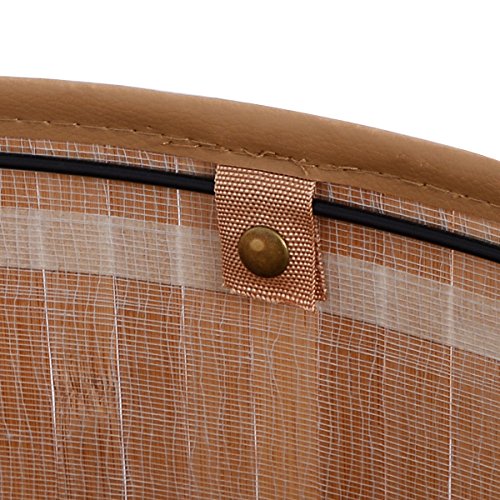 Corner Bamboo Hamper Laundry Basket Washing Cloth Bin Storage Bag Lid Natural