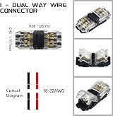 WMYCONGCONG 15x 2 Pin 2 Way I Type Wire Connectors No Strip Low Voltage DC AC view 2