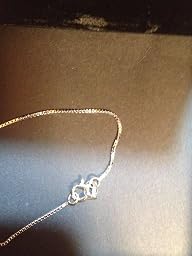 Collana Ciondolo Cubo In Titanio Argento Con Zirconi Cubici – Catena Moda 18 Pollici