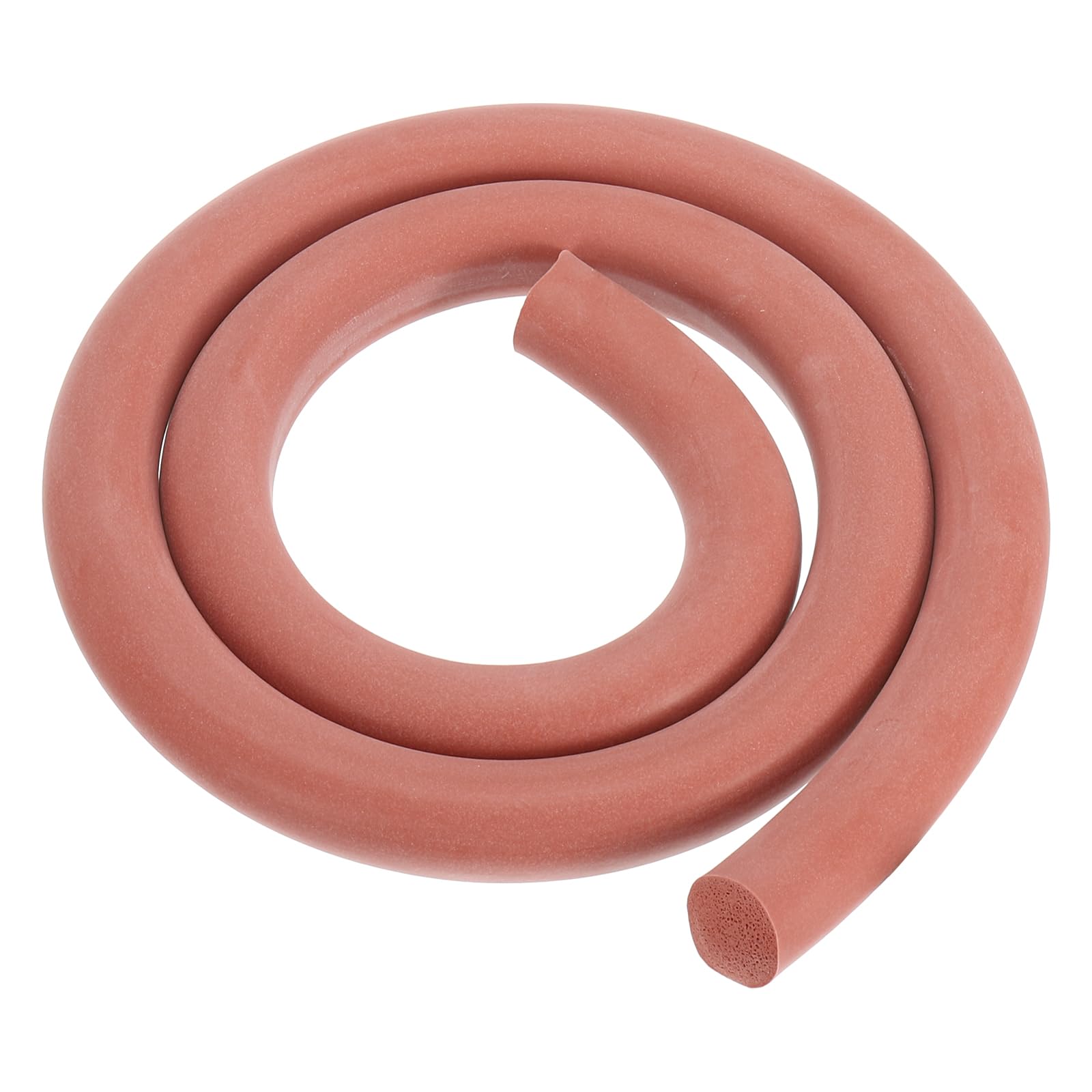 PATIKIL Silicone Foam Seal Strip, 1Meters(3.28Ft) 20mm(0.79") Dia Round High Density Solid Sponge Rubber Weather Stripping Cord for Sealing Gap Blocker Insulation, Red