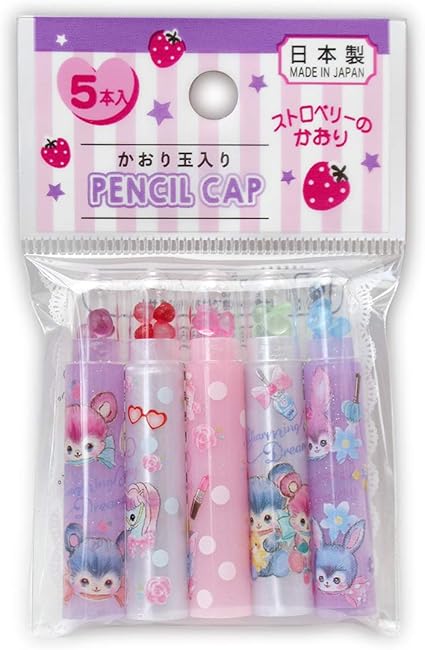 Amazon かおり玉入り鉛筆キャップ5p 鉛筆キャップ 鉛筆ホルダー 文房具 オフィス用品