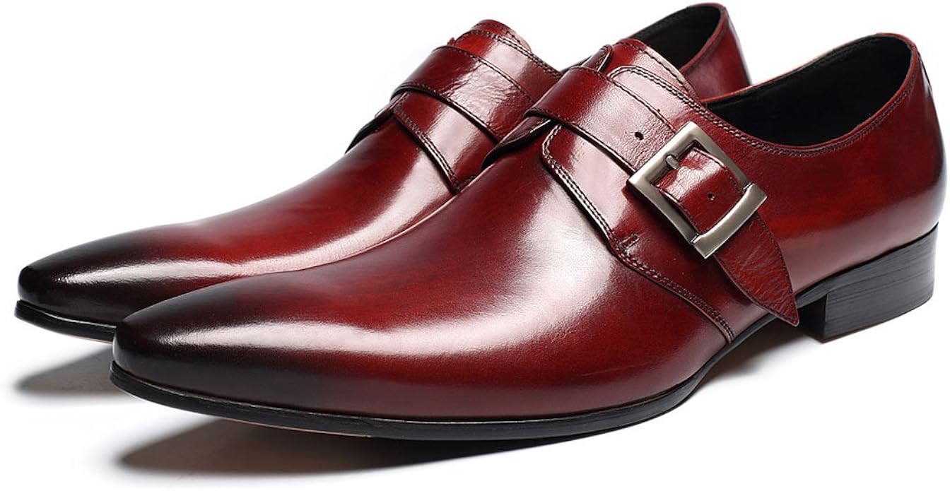 mens side buckle shoes