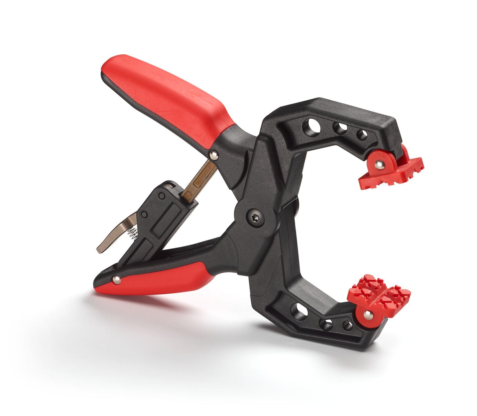 Ratchet Clamp 38mm by Hultafors I with Ergonomic Handle I One Handed Function I Durable Tool with Swivel Pressure Plates for Flexible & Secure Clamping I 525383