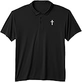 Jesus Simple Christian Cross Performance Polo Shirt