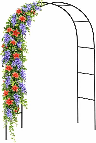 Garden Mile Garden Arch 2.4m Heavy Duty Steel Arbour Frame