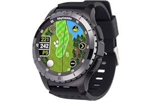 SkyCaddie LX5C Golf GPS Watch with Ceramic Bezel, Black