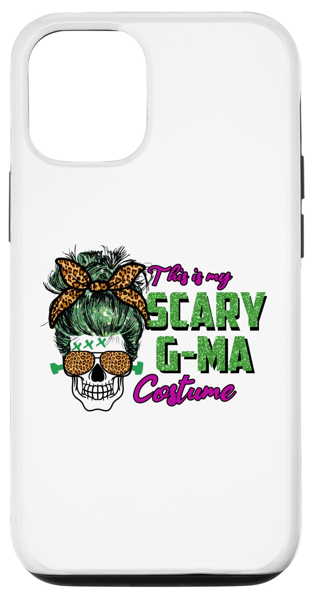 iPhone 13 This Is My Scary G-ma Costume Skull Leopard Funny Halloween Case