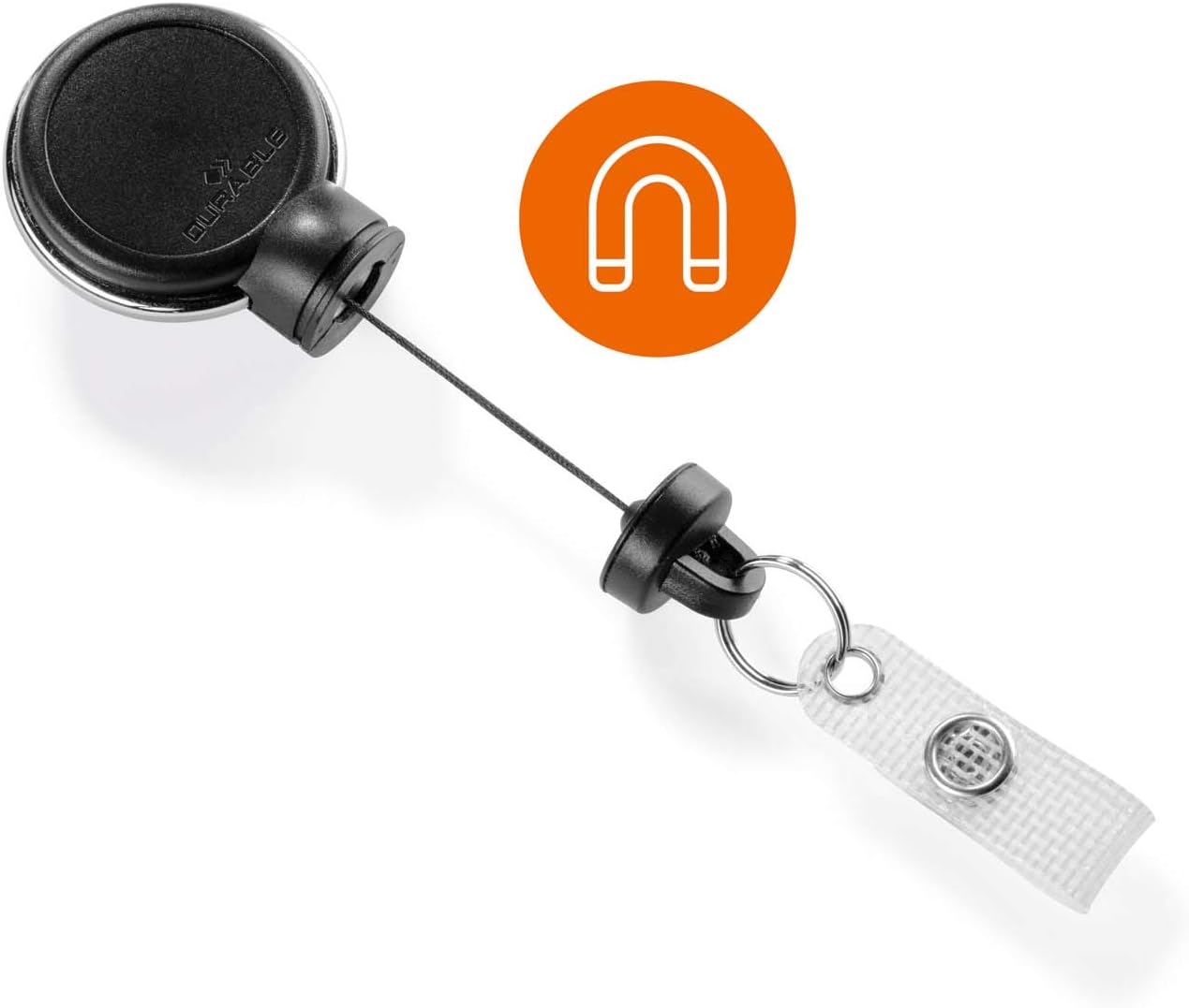 Durable Card Holder with Extra Strong Badge Reel, 360 Degree Rotatable Clip, For Heavy Card Holders or Keys, Upto 300g - Image 3