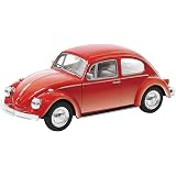 Kinsmart Maggiolino Volkswagen Blu, Modello Die-Cast 1:32 Con Action Pull-Back E Porte Apribili - Auto Giocattolo Da Collezione Per Bambini